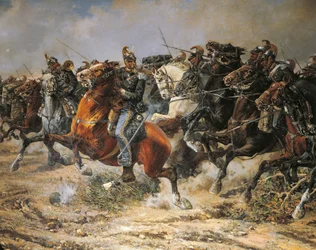 Derde Onafhankelijkheidsoorlog, Charge van de Genua Cavalerie bij Custoza, 24 juni 1866