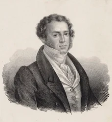 Portret van de componist Saverio Mercadante 1795-1870