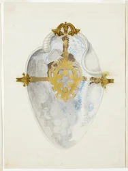 Overzicht van Shell met Medici wapenschild