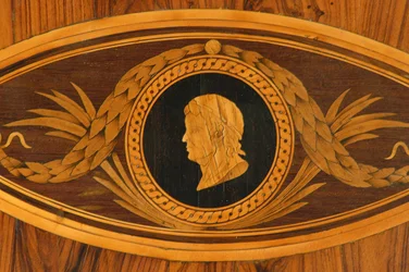 Detail van de bovenkant van een tafel