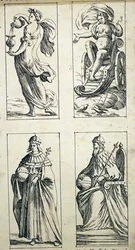 17e-eeuwse tarotkaarten door Giuseppe Maria Mitelli