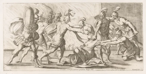 Grieken sleuren Cassandra uit de tempel