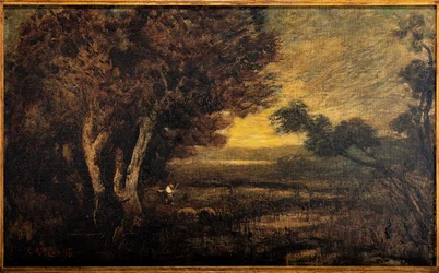 Landschap met figuur