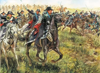 Eerste Onafhankelijkheidsoorlog: de aanval van de Carabinieri van het leger van Karel Albert van Sardinië