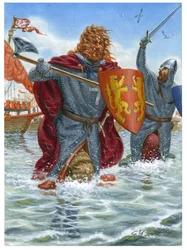 Derde Kruistocht: Richard I van Engeland, bekend als Leeuwenhart (1157-1199) bestormt Saint Jean d