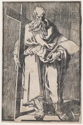 Sint Filippus met een boek en een kruis