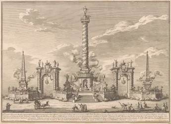 De Prima Macchina voor de Chinea van 1752: Een Deliziosa Verwijzend naar Villa Carl