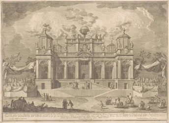 De Prima Macchina voor de Chinea van 1770: Een Romeins gebouw voor handel