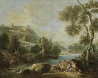 Landschap met figuren