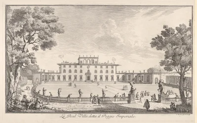 De Koninklijke Villa genaamd il Poggio Imperiale, 1744