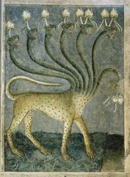 Het zevenkoppige beest dat uit de zee komt, 1360-70