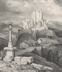 Ruïnes van het kasteel van Bouzols, nabij Puy en Velay
