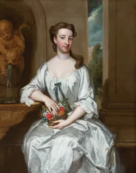 Portret van Frances Thynne, hertogin van Somerset (olieverf op doek)