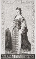 Koningin Mary II (1662-94) uit 