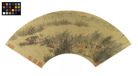 Vissers in boten, feestend aan de rand van een rivier, late 16e-begin 17e eeuw