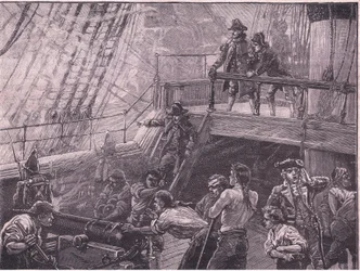 Admiraal Rodney bombardeert Le Havre AD 1759