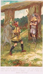 Hadur nam de maretak van Loui, illustratie uit 