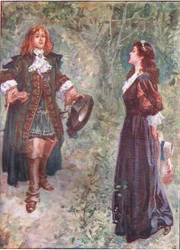 "Ben ik nu naar je zin neef?", uit Lorna Doone pub. door W & R Chambers Ltd, 1921
