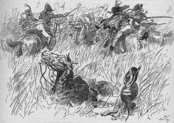 Het paard van de generaal viel in een greppel, 1896, 1902
