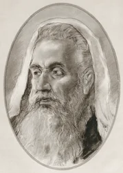 Jesaja, 8e-eeuwse v.Chr. Joodse profeet, uit Levensbiografieën van religieuze leiders