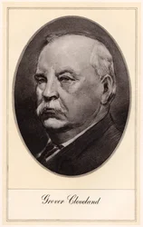 Stephen Grover Cleveland, 22e en 24e President van de Verenigde Staten, begin 20e eeuw