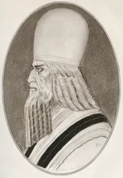 Zoroaster, ook bekend als Zarathustra, Zarathushtra Spitama of Ashu Zarathushtra, uit Levensbiografieën van Religieuze Leiders