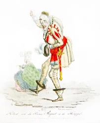 Charles Gabriel Potier in de rol van Prins Riquet à la Houppe, c.1825