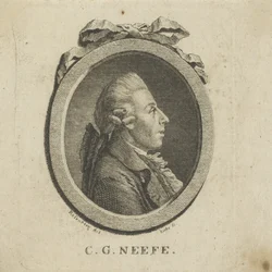 Portret van de componist Christian Gottlob Neefe
