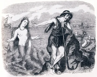 De herder en de zee - Fabels van La Fontaine