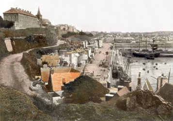 Grandville (Normandië, Frankrijk): Ansichtkaart, ca. 1900