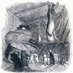 De kat en de oude rat - Fabels van La Fontaine