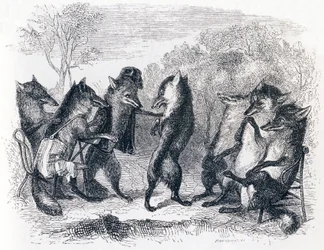 De vos met de afgesneden staart (Le renard ayant la queue coupée) - Fabels van La Fontaine
