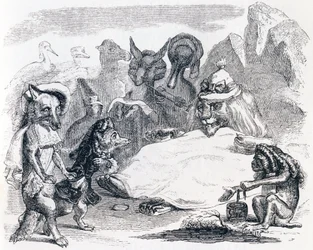 De leeuw, de wolf en de vos - Fabels van La Fontaine
