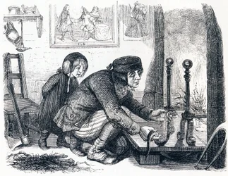 De dorpsbewoner en de slang - Fabels van La Fontaine