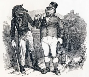 De wolf en de hond - Fabels van La Fontaine