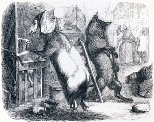 De wolf, de geit en het geitje (Le loup, la chevre et le chevreau) - Fabels van La Fontaine