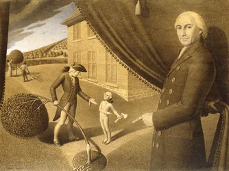 Ontwerp voor de fabel van dominee Weems, 1939