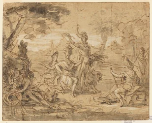 Ontwerp voor een Wandtapijt: Allegorie van Afrika