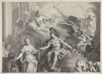 Allegorie op de macht van Lodewijk XIV