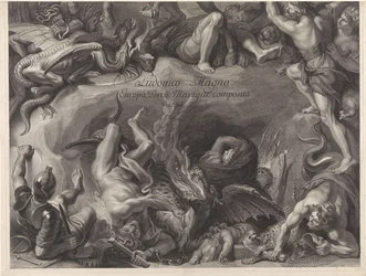 Allegorisch ruiterportret van Lodewijk XIV, koning van Frankrijk