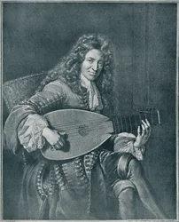 Charles Mouton, ca. 1626-1710. Franse luitspeler en luitcomponist, 1909