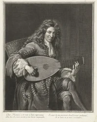 Portret van de Componist Charles Mouton (c.1626-1710)