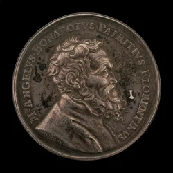 Michelangelo Buonarroti, 1475-1564, Italiaanse kunstenaar keerzijde, 1673