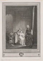 De handelsvrouw in de kleedkamer (La Marchande à la Toilette)
