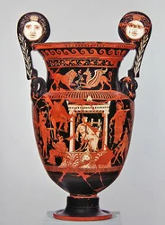 Apulische roodfigurige voluutkrater, ca. 375-350 v.Chr. (keramiek)