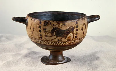 Zwartfigurige kotyle, c.600-500 v.Chr.