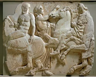 Griekse kunst: ruiters (fries van het Parthenon)
