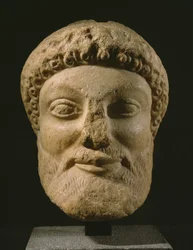 Hoofd van Dionysus, Attica, c.480-460 v.Chr.