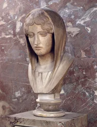 Hoofd van een vrouw, bekend als Aspasia van Milete (marmer)