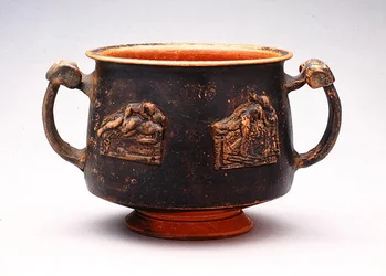 Kantharos met reliëf, gevonden in Pergamon, c.100 v.Chr.